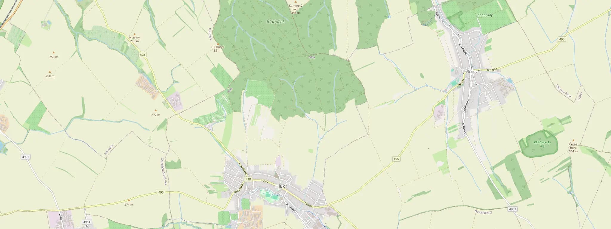 Mapa Hluku